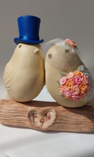 Topo de Bolo Passarinhos - Bodas