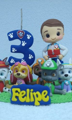 Topo de Bolo Patrulha Canina Menino