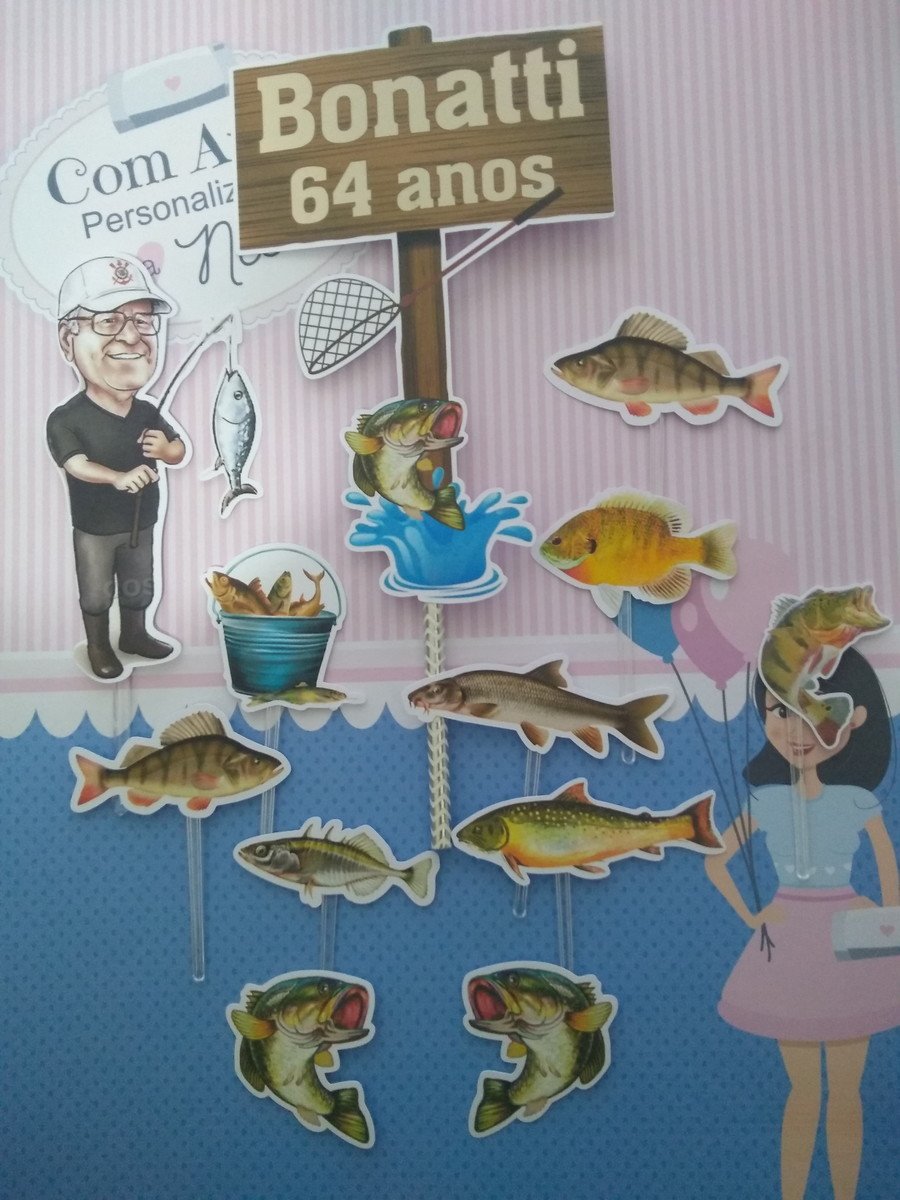 Topo de Bolo Pescaria