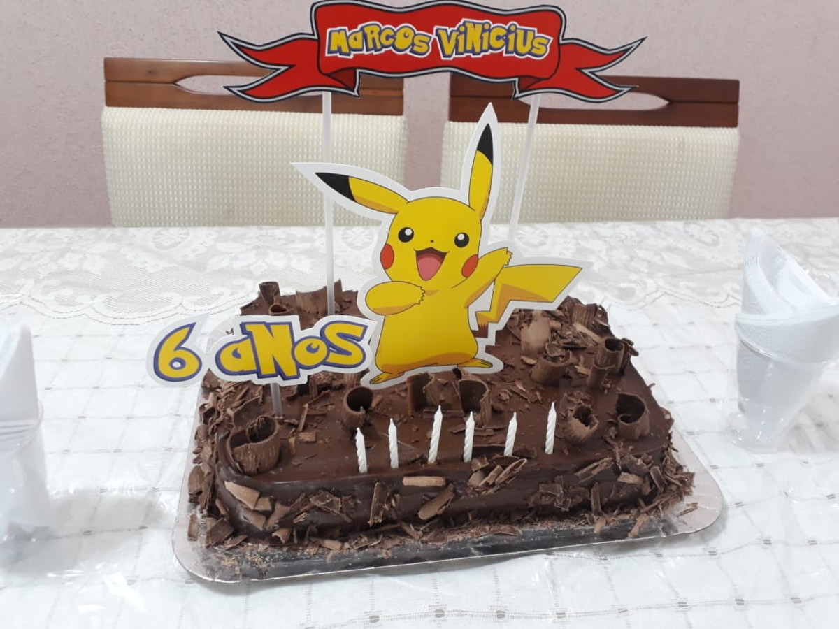 Topo de bolo Pikachu - Imagem 2