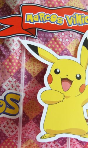 Topo de bolo Pikachu