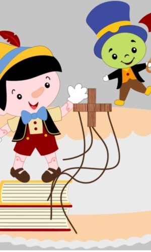Topo de Bolo Pinoquio Cute + Arquivos a Sua Escolha