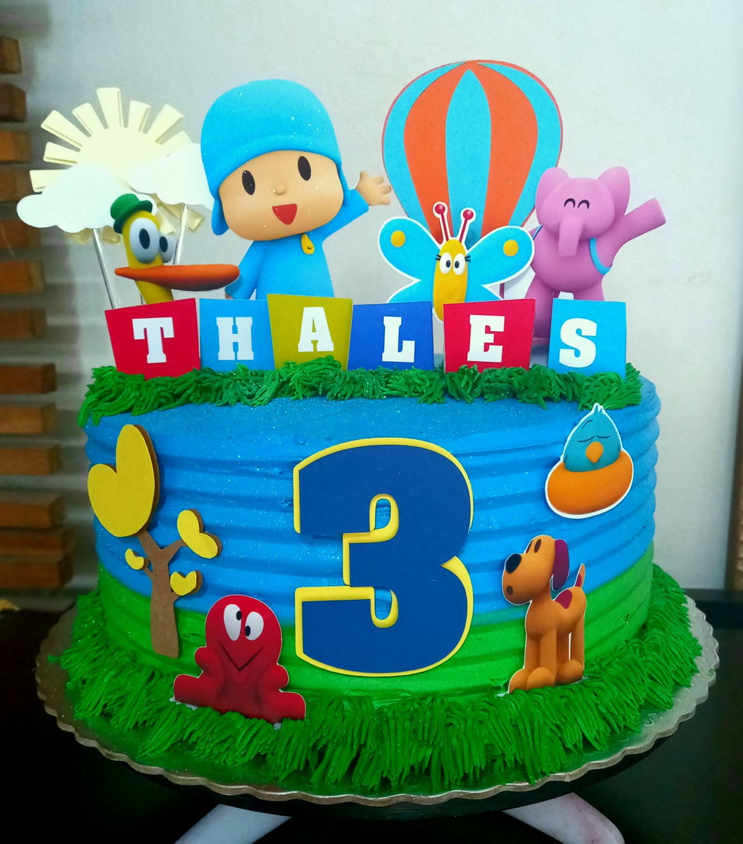 Topo de Bolo Pocoyo