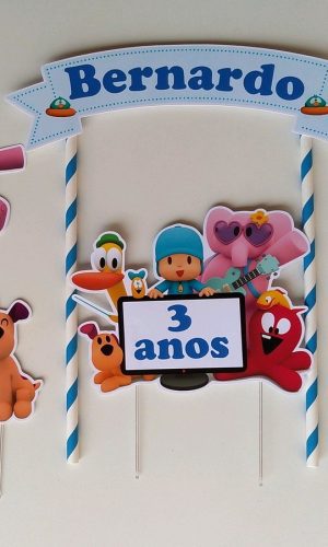 Topo de bolo Pocoyo