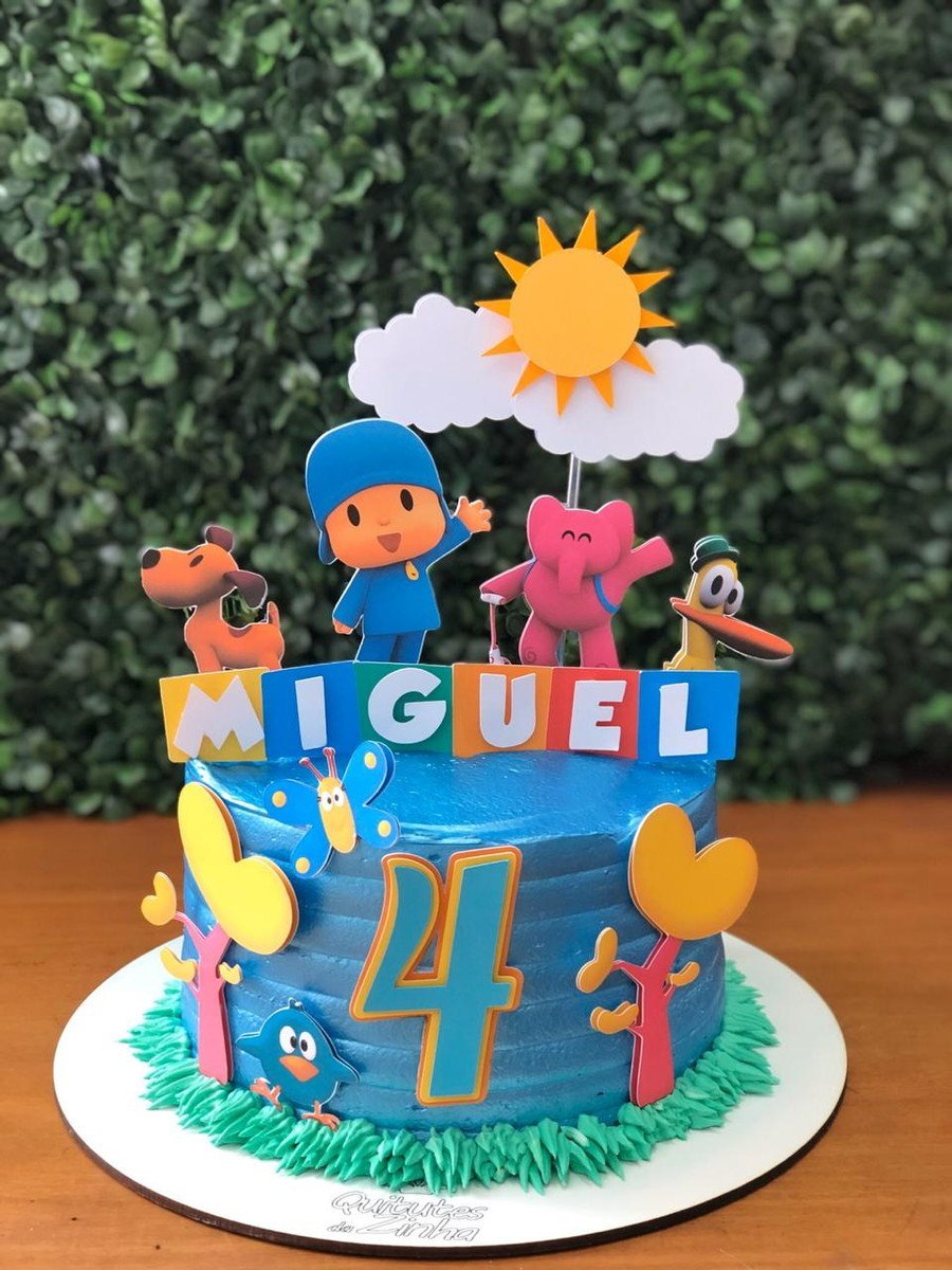 Topo de bolo Pocoyo
