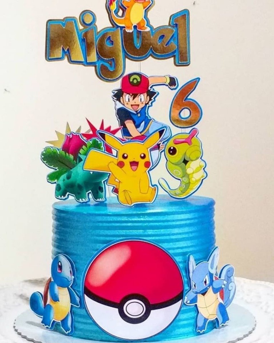 Topo de Bolo Pokémon
