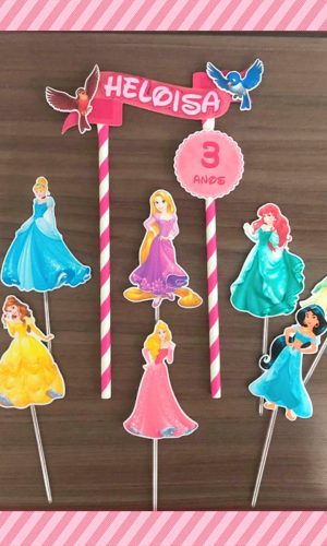 Topo de Bolo Princesas
