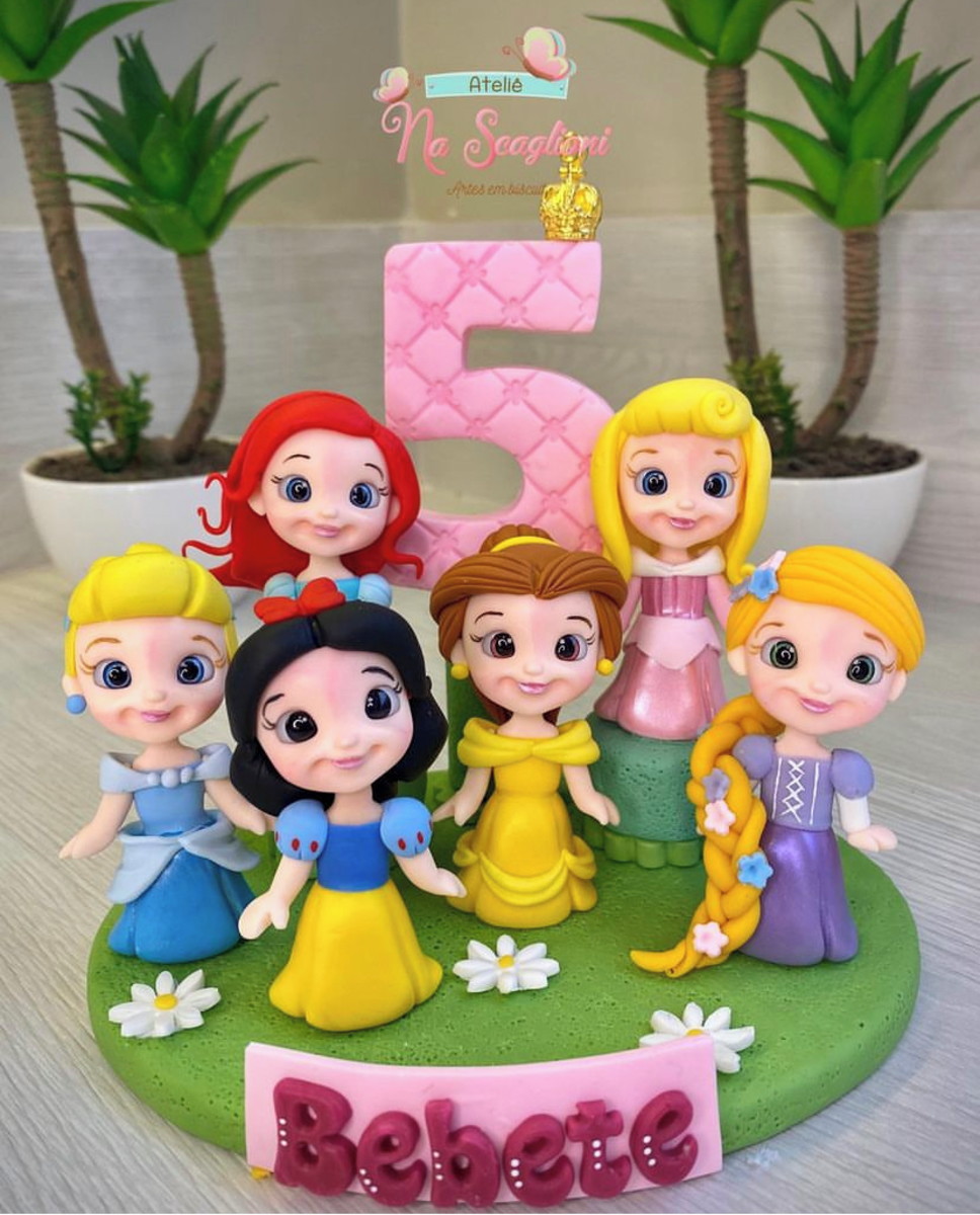 Topo de Bolo Princesas