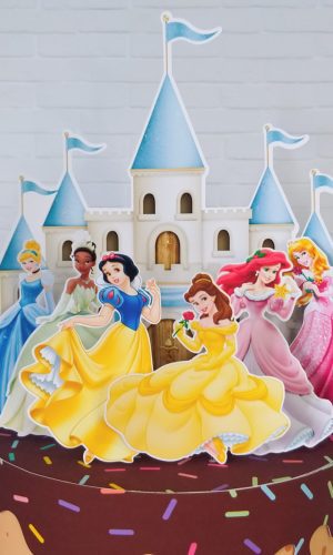 Topo de Bolo - Princesas