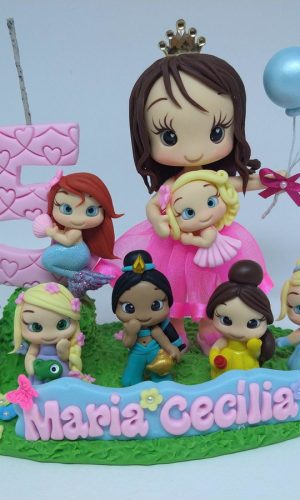 Topo de Bolo Princesas