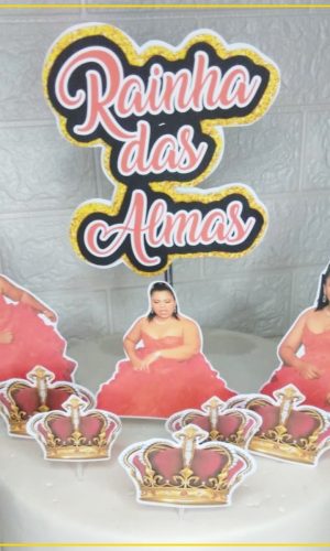 Topo De Bolo Rainha Das Almas - Topo De Bolo Religião