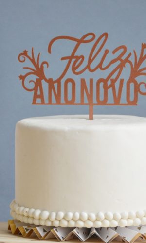 Topo de bolo Réveillon