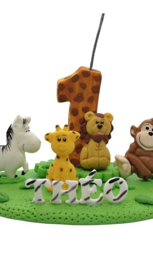 Topo de Bolo Safari