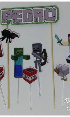 Topo de Bolo Minecraft