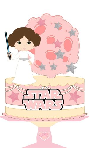 Topo de Bolo Star Wars