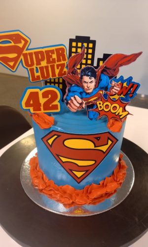 Topo de Bolo Super Homem
