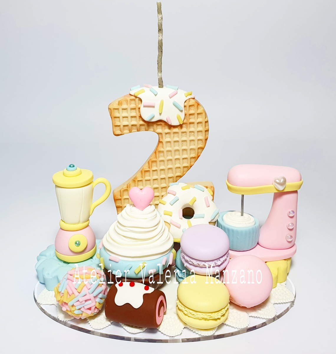 TOPO DE BOLO TEMA CONFEITARIA