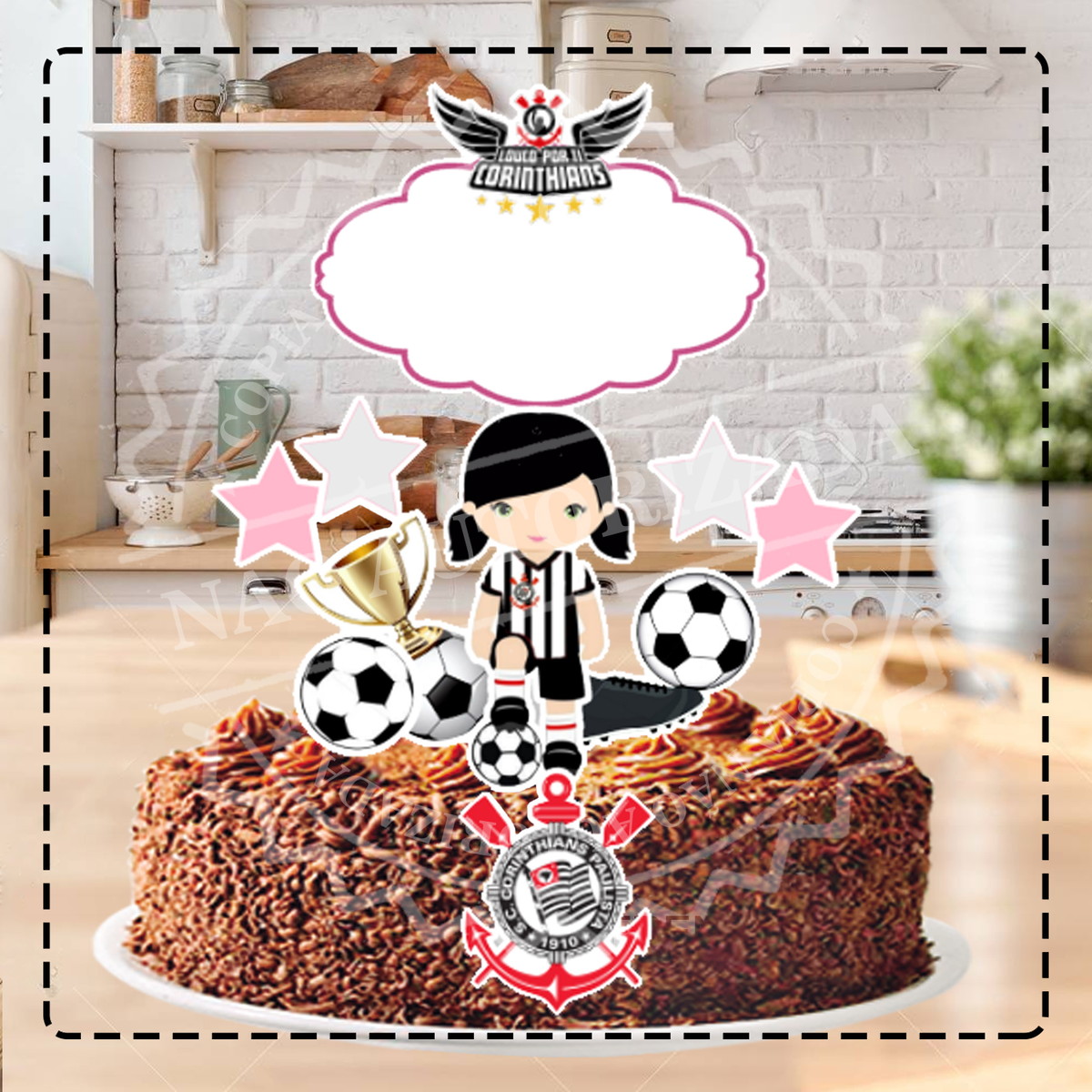 TOPO DE BOLO TIMES FUTEBOL - ARQUIVO DIGITAL