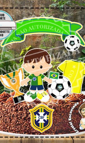 Topo de Bolo Times Futebol Brasil - Ref 2569 Arquivo Digital