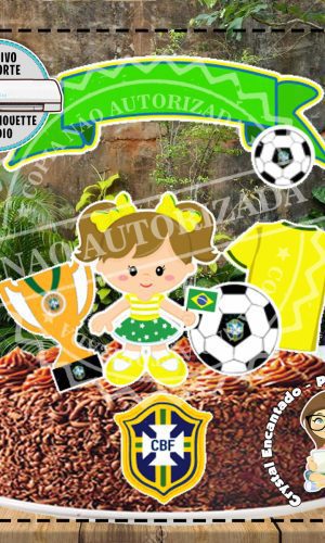 Topo de Bolo Times Futebol Brasil - Ref 2571 Arquivo Digital