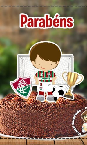 Topo de Bolo Times Futebol - Ref 4859 Arquivo Digital