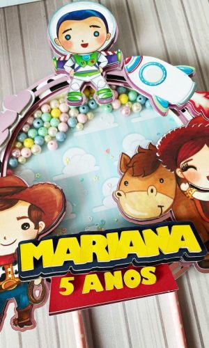Topo de Bolo Toy Story Menina