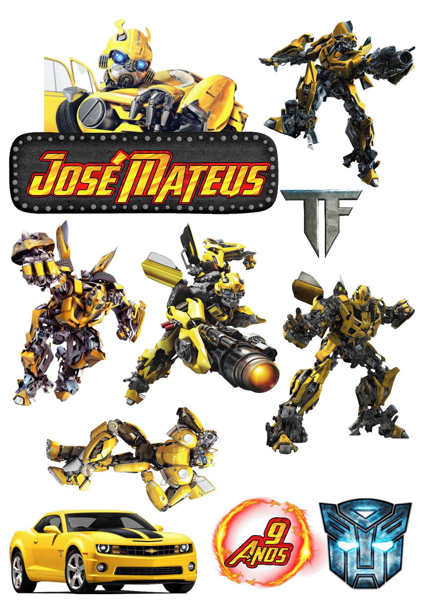Topo de Bolo Transformes