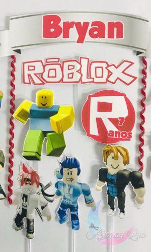 Topo de bolo Roblox