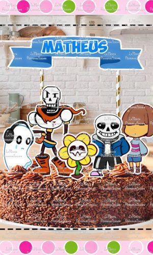 Topo de Bolo Undertale