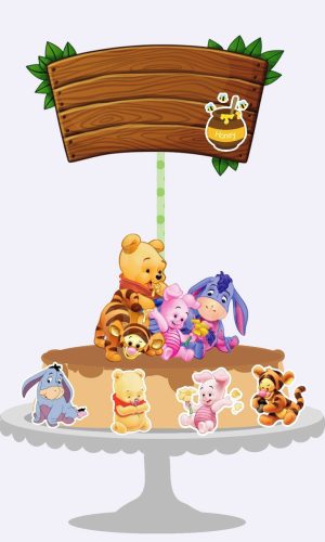 Arquivo Topo de Bolo - Ursinho Pooh Baby