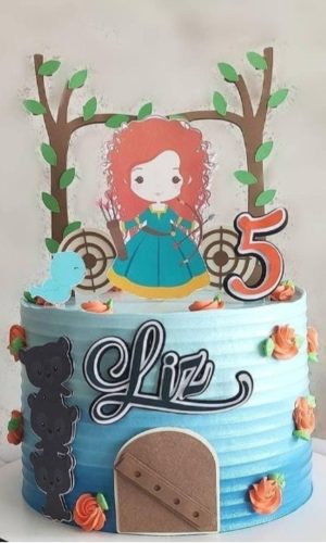 Topo de Bolo Valente Cute + 4 Arquivos a Sua Escolha