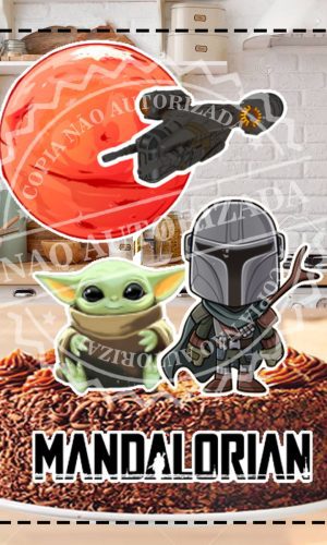 TOPO DE BOLO YODA BABY - ARQUIVO DIGITAL