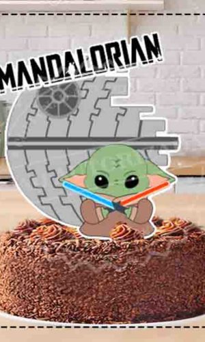 TOPO DE BOLO YODA BABY - ARQUIVO DIGITAL