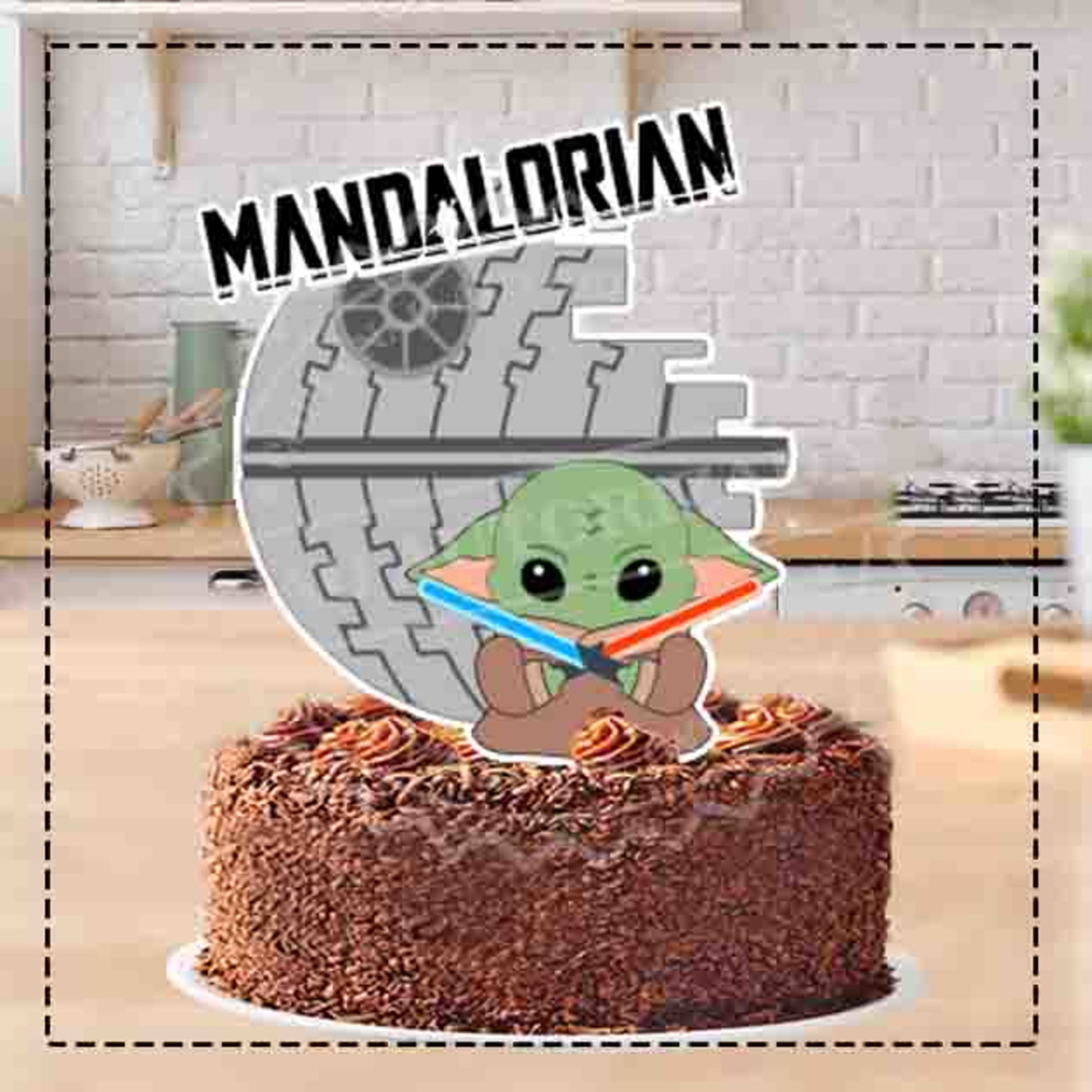 TOPO DE BOLO YODA BABY - ARQUIVO DIGITAL