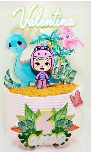 TOPO dino cute baby cand + 4 ARQUIVOS A SUA ESCOLHA