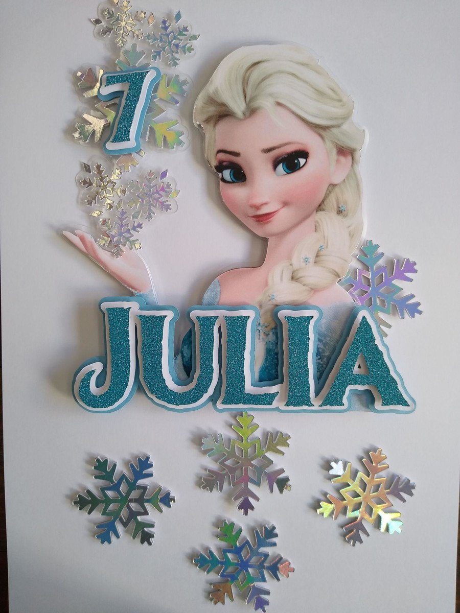 Topo De Bolo Frozen - Imagem 2
