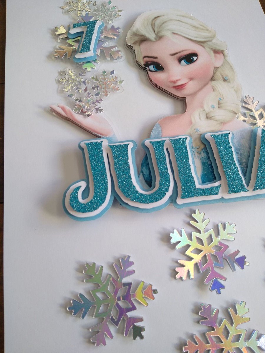 Topo De Bolo Frozen - Imagem 3