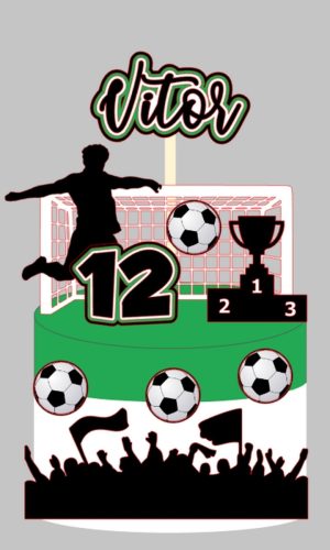 Topo Futebol - Arquivo de Corte Silhouette (cód. T320)