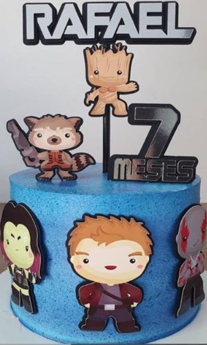 Topo Guardiões da Galáxia Cute + 4 Arquivos a Sua Escolha