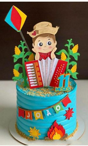 Topo Menino com Sanfona + 4 Arquivos a Sua Escolha
