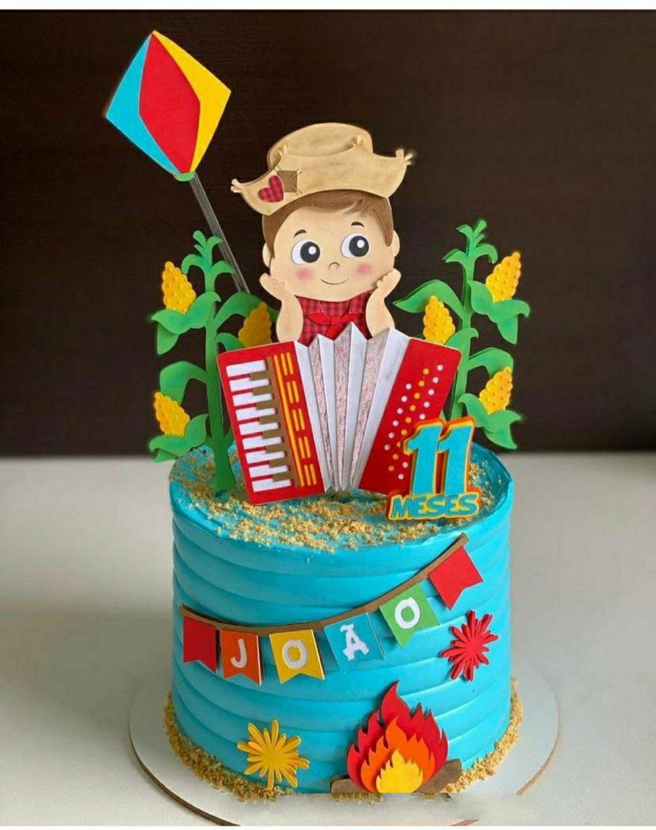 Topo Menino com Sanfona + 4 Arquivos a Sua Escolha