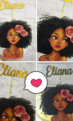 Topo mulher afro + 4 ARQUIVOS A SUA ESCOLHA
