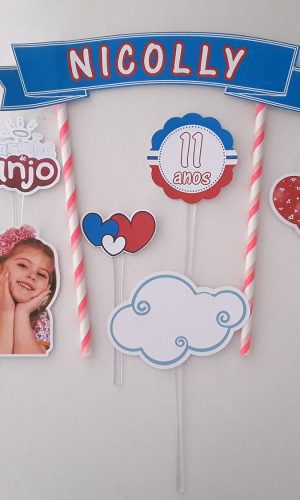 Topo para Bolo Carinha de Anjo
