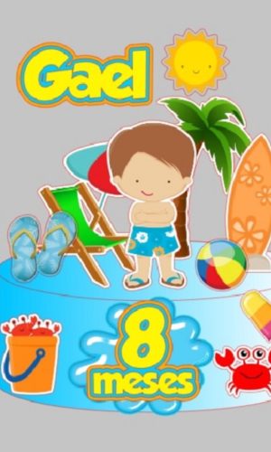 Topo Pool Party Menino + 4 Arquivos A Sua Escolha