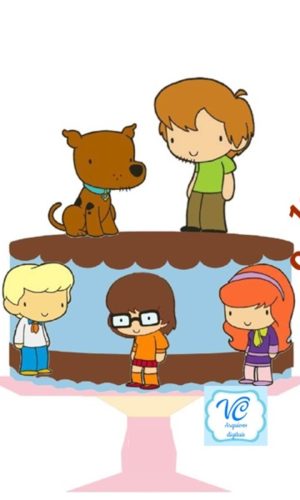 Topo Scooby Doo-Arquivo de corte Camadas