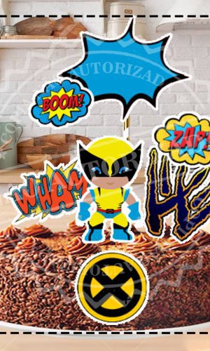 TOPO WOLVERINE CUTE - ARQUIVO DIGITAL