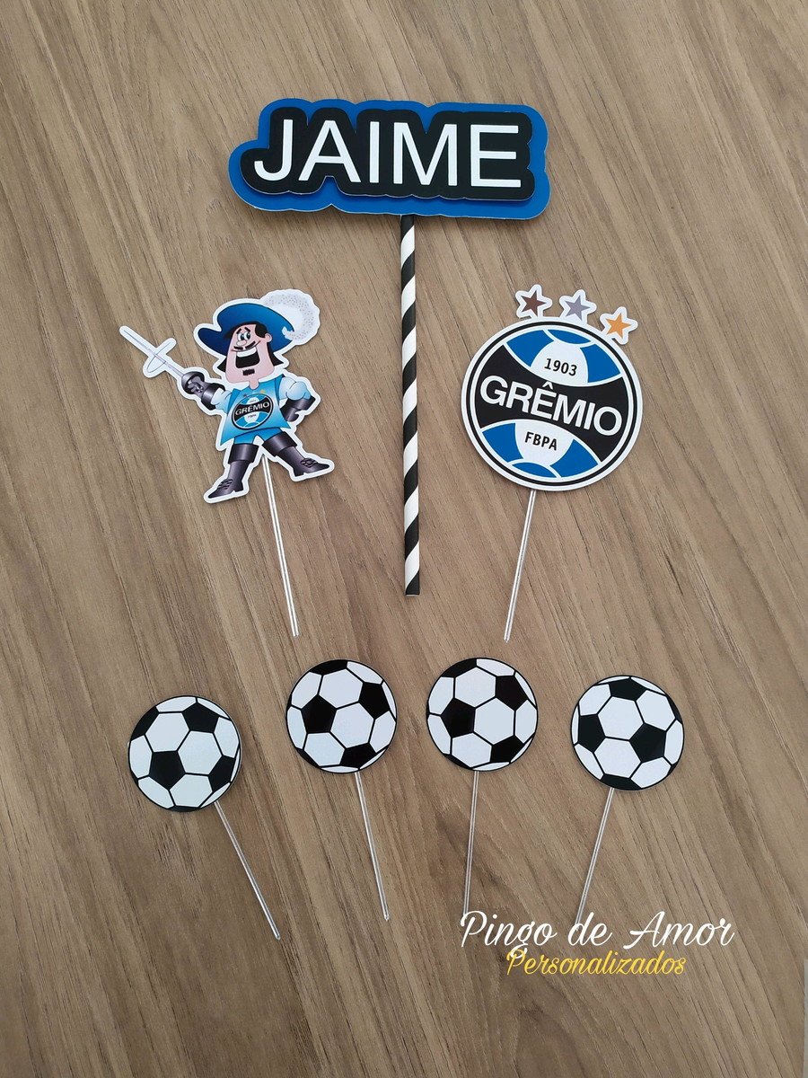 Topo de bolo Grêmio