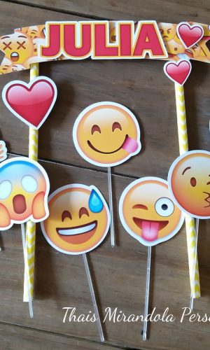 Topo de bolo Emoji