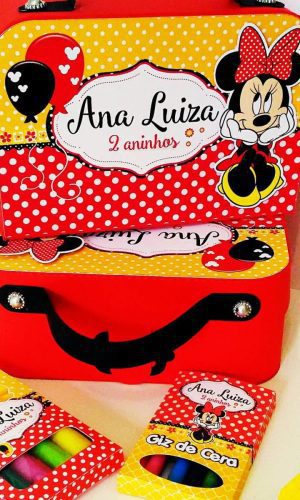 Aquivos de Corte Maletas Minnie Vermelha