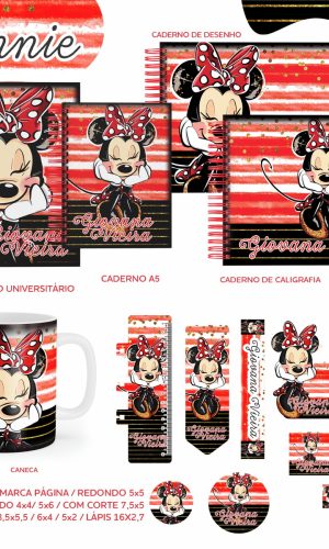 Aquivos digitais combo escolar minnie